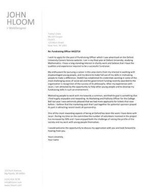 plain text cover letters