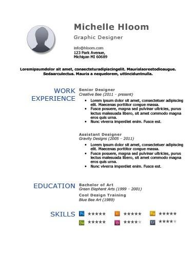 Free Resume Template by hloom.com