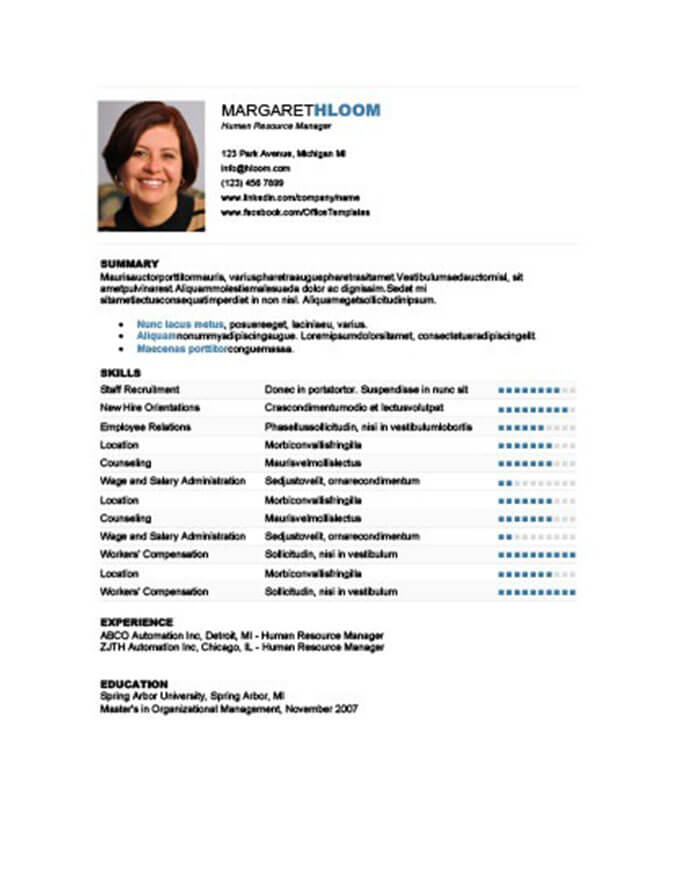 entry level resumes