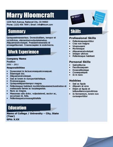 Headlines Resume Template