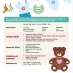 babysitting resume samples