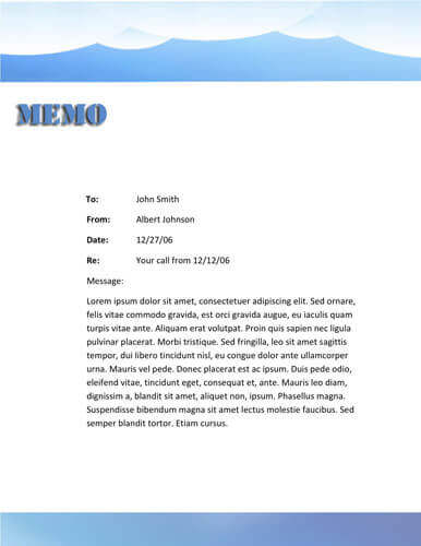 Red Memo Template