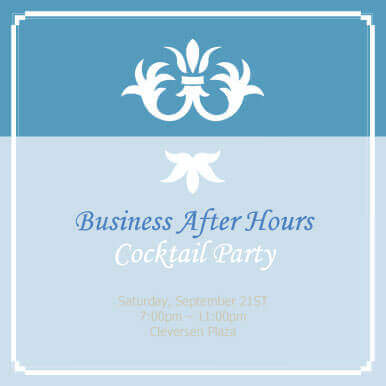 Business Party Invitation Templates