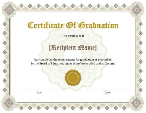 Degree Certificate Templates