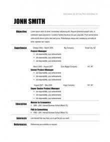 Chronological-Resume-sample