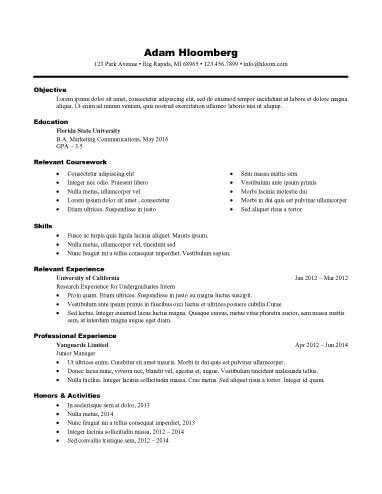 objective for hotel resumes
