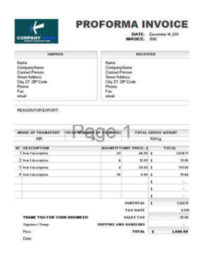 144 Free Invoice Templates for any business in Excel and Word
