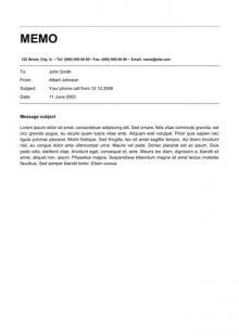 fax memo