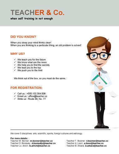 training announcement flyer