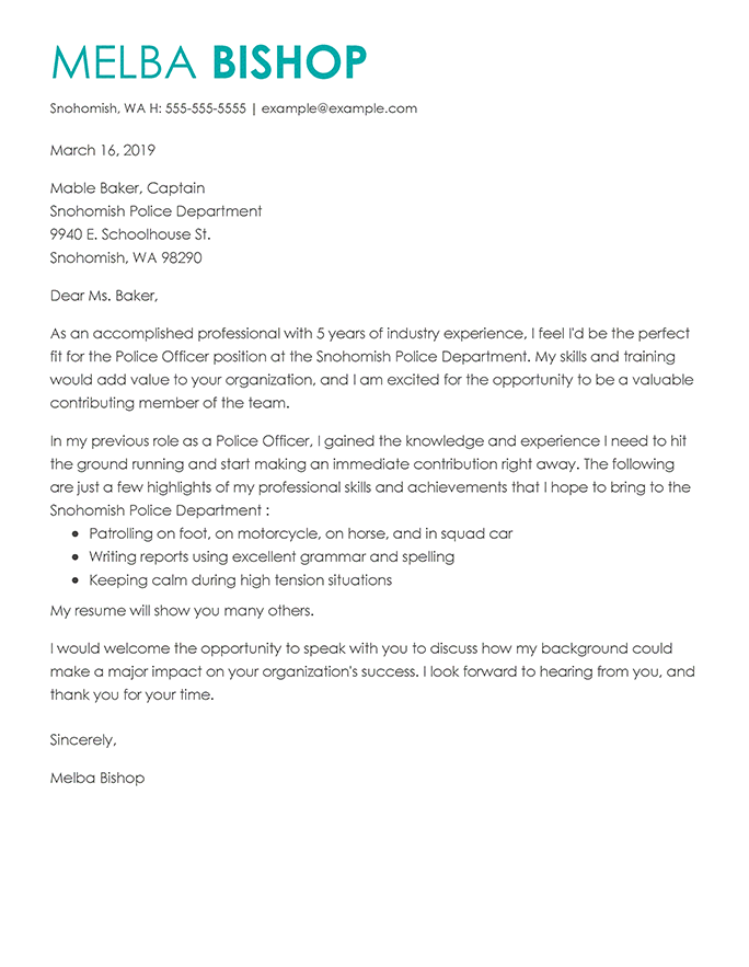 Letter Of Recommendation For Police Officer from www.hloom.com