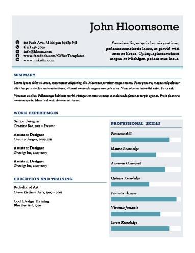 17 infographic resume templates free download