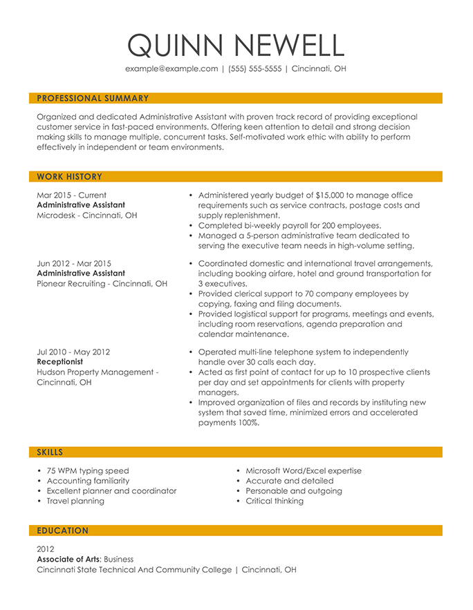 Resume Format