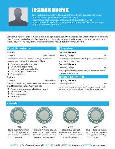 Award Winning Resume Template