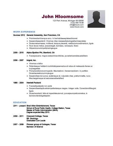 simple resume templates 75 examples free download discreetly modern resume template