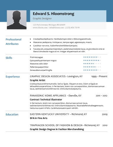 modello curriculum vitae openoffice