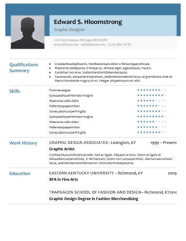 modern sales resume