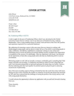 283 cover letter templates