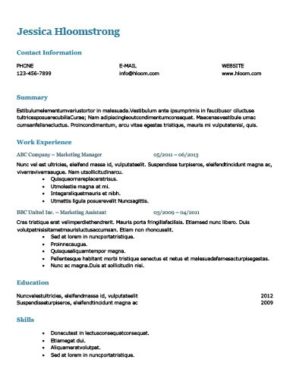 ats friendly resume templates format 27 samples