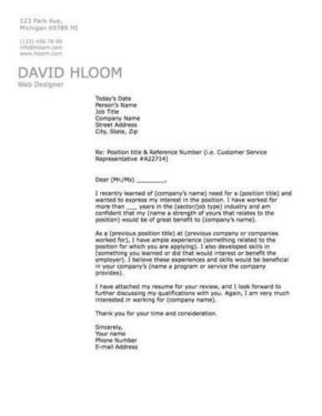 assessment specialist cover letter