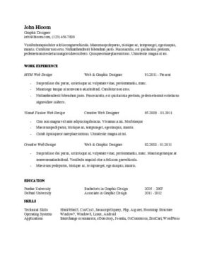 ats friendly resume templates format 27 samples
