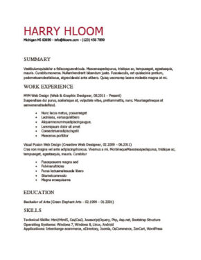 chronological resume definition format layout 103 examples proficient resumes