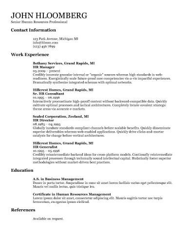 CV OpenOffice talentueux