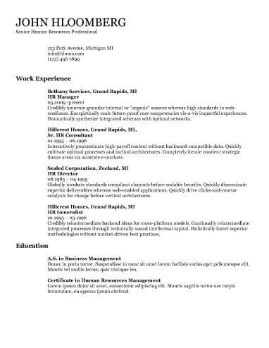 Get The Job With A Simple Resume Guide My Perfect Resume