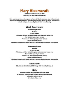 ats friendly resume templates format 27 samples