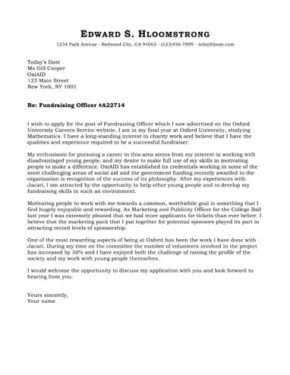 bioinformatics cover letter