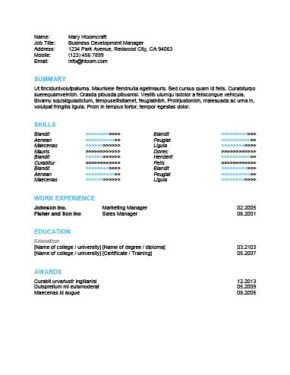 ats friendly resume templates format 27 samples