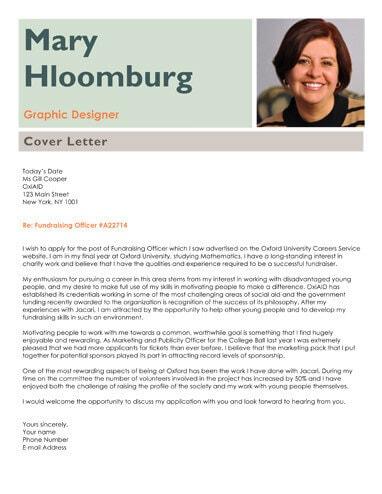 Picture perfect cover letter Template