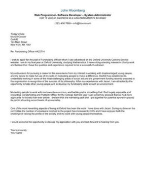 two column cover letter