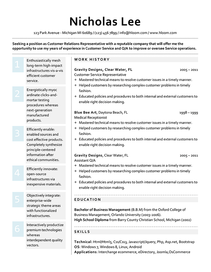 Refined Resume Template