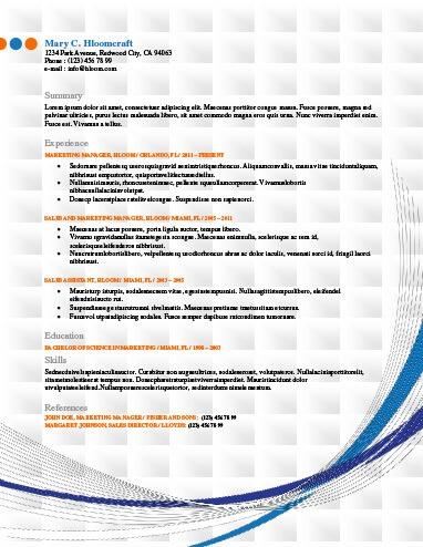 modern resume templates 64 examples free download