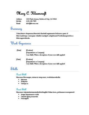 functional resume definition format layout 60 examples