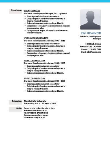 modern resume templates 64 examples free download business resumes templates