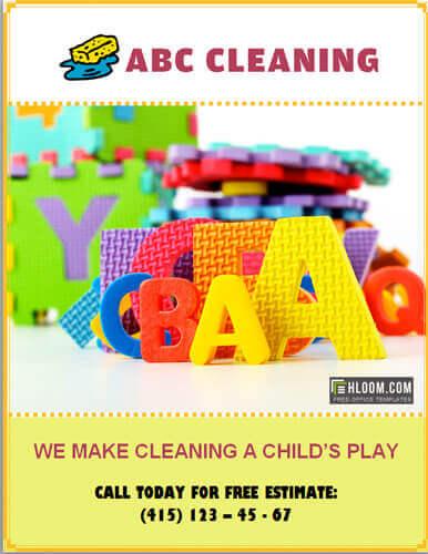 ABC cleaning flyer