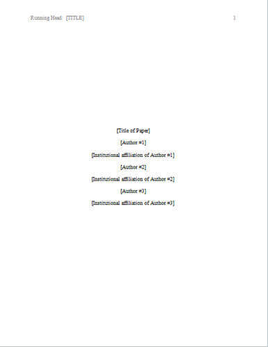 Apa Format 6th Edition Title Page Example Shouldirefinancemyhome