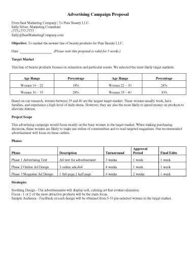 32 Sample Proposal Templates In Microsoft Word Hloom