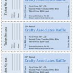 All Business Shades of Blue Raffle Ticket Template