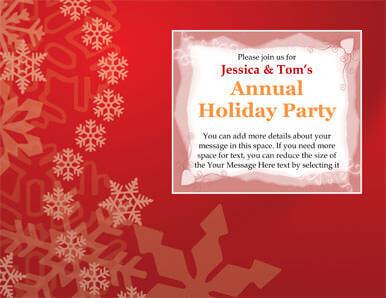 Annual Holiday Party invitation