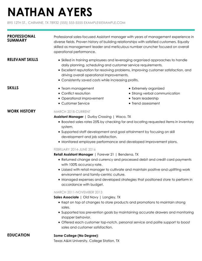 How To Write A Combination Resume Format Examples Included
