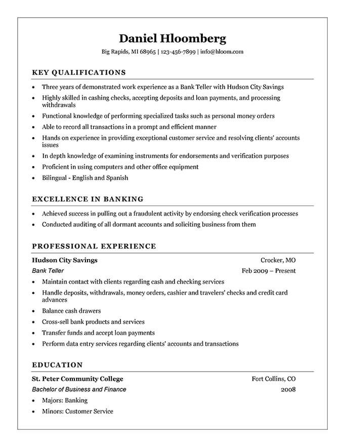 Cashier Resume [How To Write + 16 Examples]