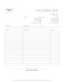 Free Waybill Templates (aka Packing Slip)