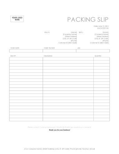 Excel Packing Slip Template from www.hloom.com