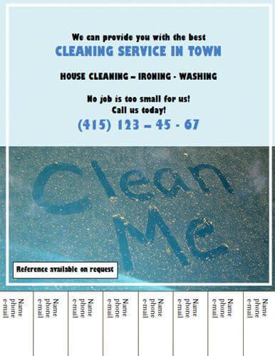 Best house cleaning services flyer