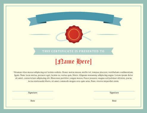 Long Service Certificate Template Sample