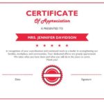 certificado de agradecimiento y apreciacion