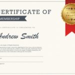 free membership certificate
