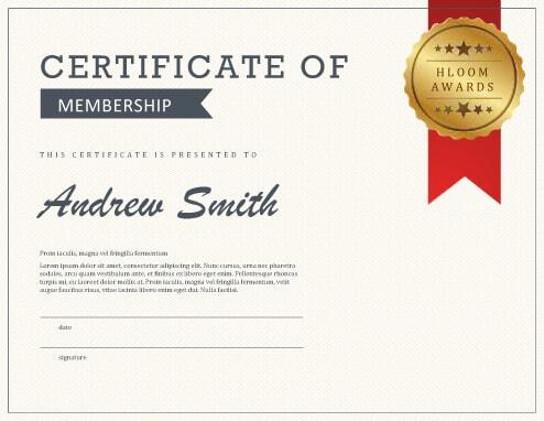 Blank Membership Certificate